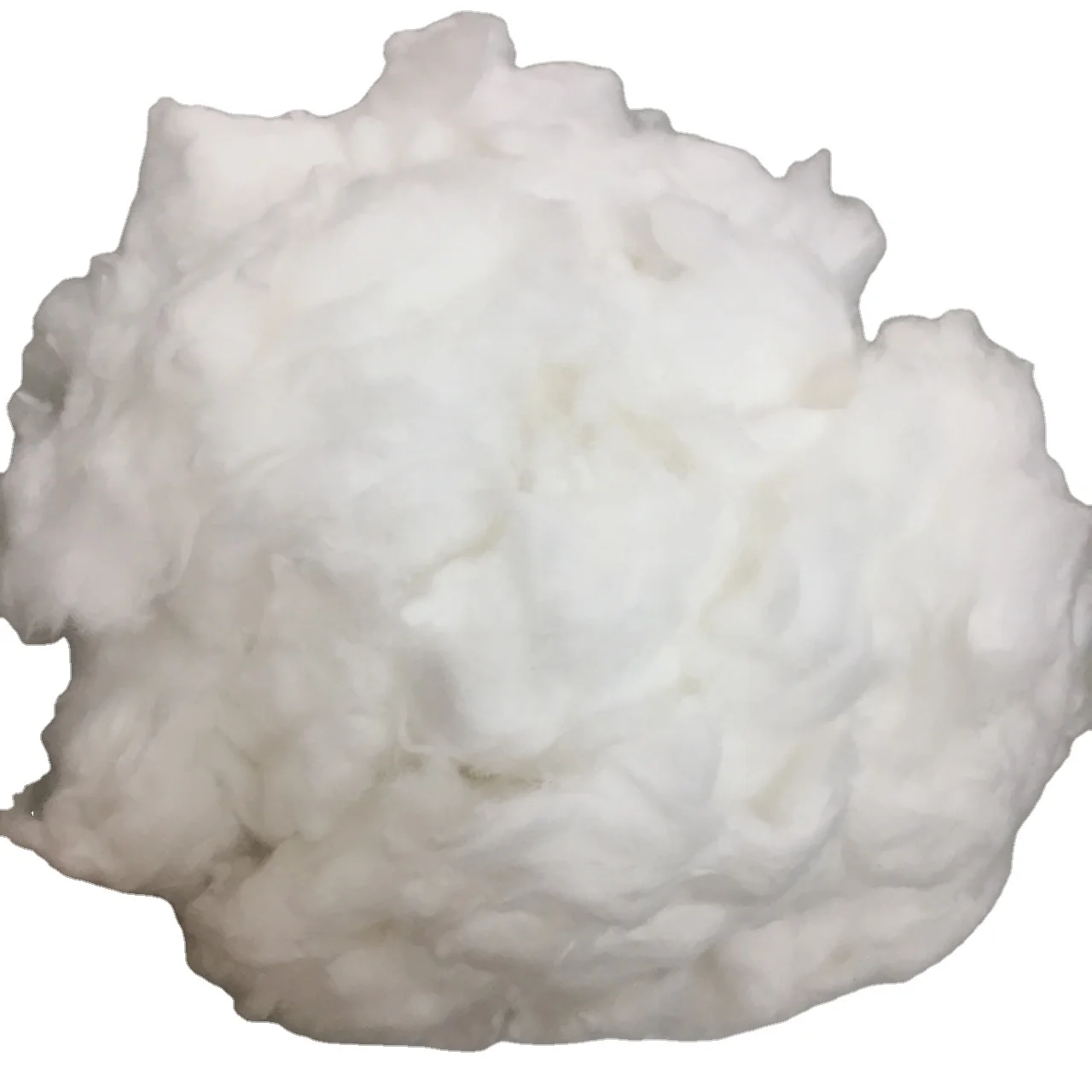 Vietnam 100% cotton comber noil/bleached cotton comber noil natural cotton fiber off white/ivory-white color - Ms. Mira