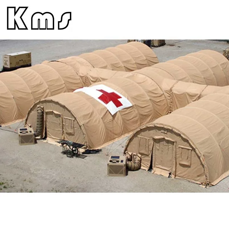 KMS Профессиональная Горячая Распродажа 5,5x5,5 м арочная каркасная структура хаки водонепроницаемая ветрозащитная надувная палатка для кемпинга
