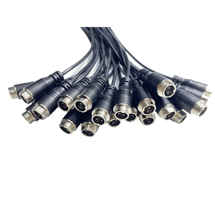 20AWG IP67 IP68 M12 M16 Waterproof Power Cable Male Female 2pin 3pin 4pin 5pin 6pin Electrical Connector IP67/IP68 Certified插图6