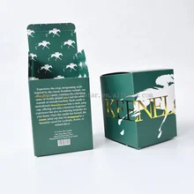 Customized square Paper Cosmetic Candle Packaging Gift Box Green Color Double Side Print Candle Box