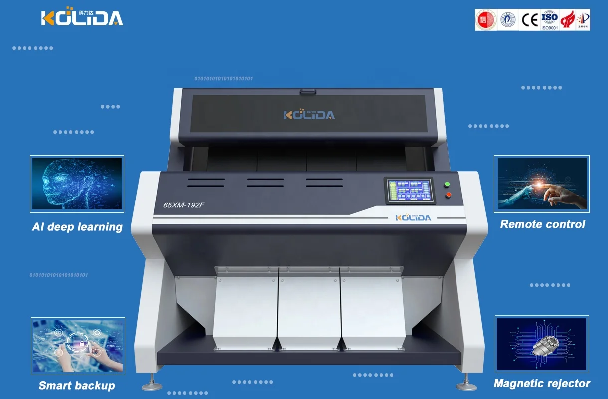 Coffee Bean  Coffee Cherry Rice Color Sorting Machine CCD Small Roasted Coffee Grains Optical Seeds Mini  Colour Sorters Machine