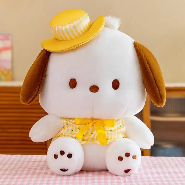 Botu Sanrioed Genuine Pochacco Plush Pillow Dolls Pacha Dog Kawaii Eye ...