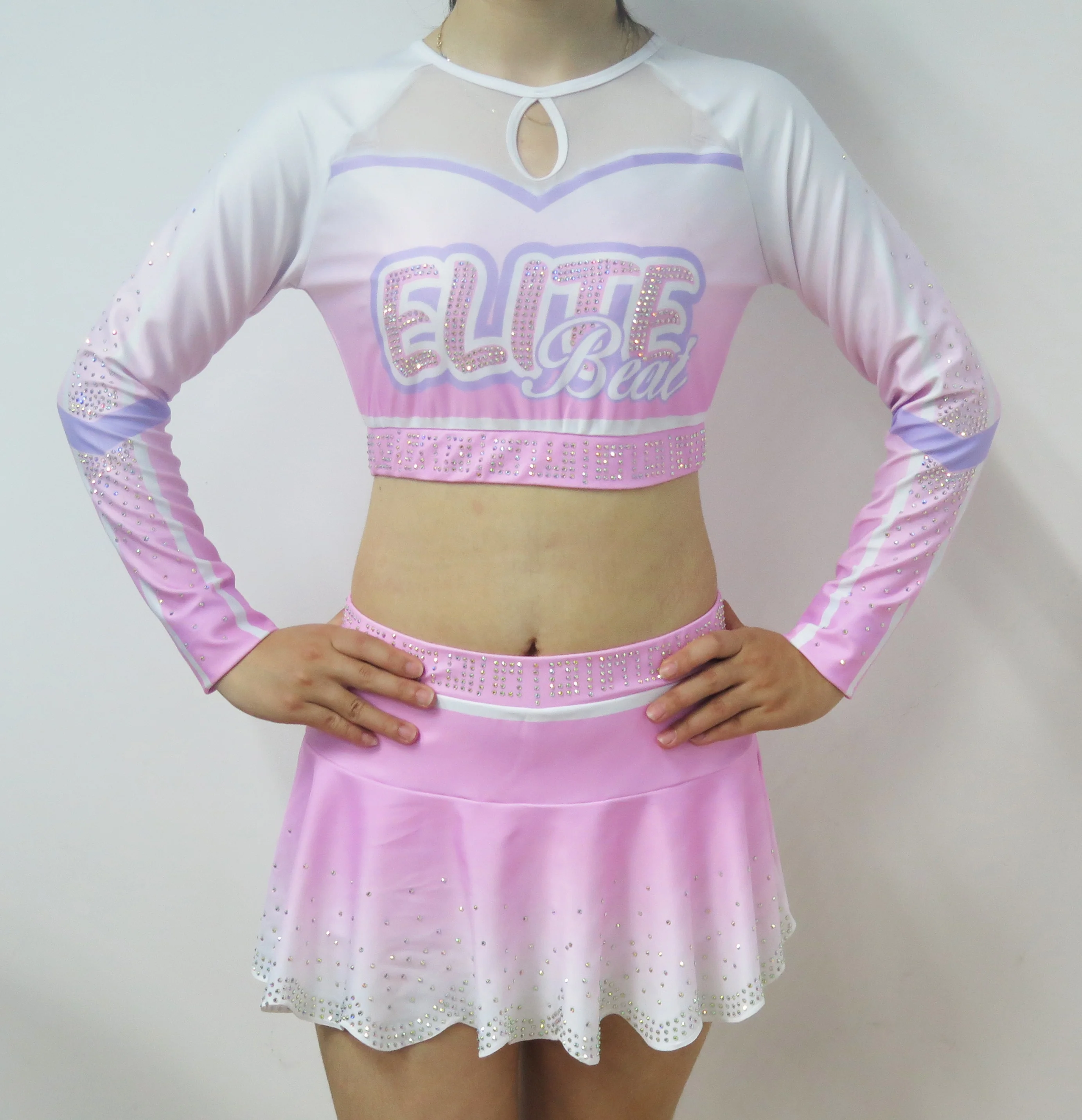 Fashion Cheerleading Uniforms Sublimation Girls Cheerleader Team Custom