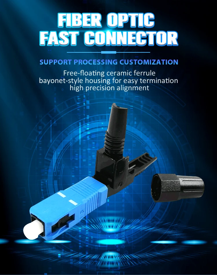 FONGKO Esc250d Sc/APC Sc/UPC Fc Lc Upc Pc Sc Apc Fibra óptica Conector ...