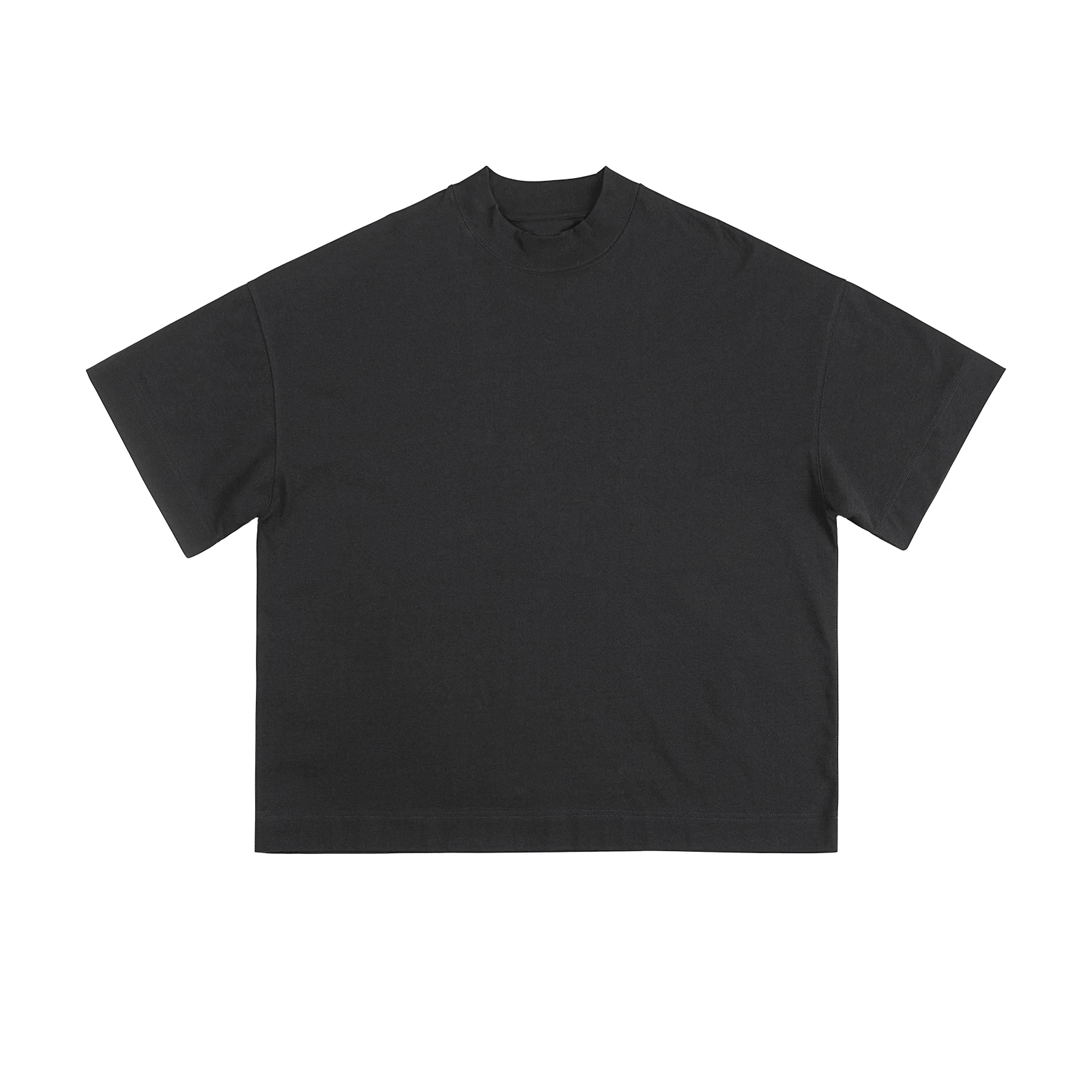 Ts1064 Oem Men Extended Neck T Shirt Heavyweight Oversized Drop Shoulder  Custom Print Boxy Blank T Shirt For Men - Buy Boxy T Shirt