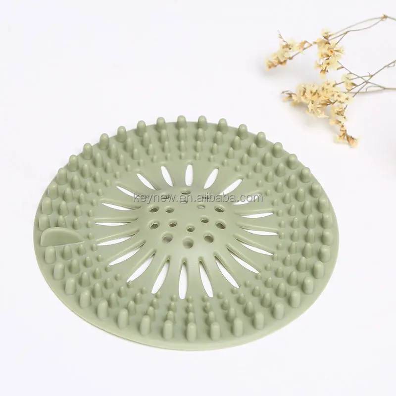 5pcs/pack Hair Catcher Rubber Stopper Shower Drain Covers For