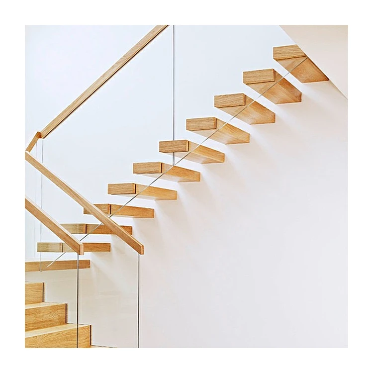 Wooden Floating Stair Wooden Treads Floating Stair Climbing Cart Buy