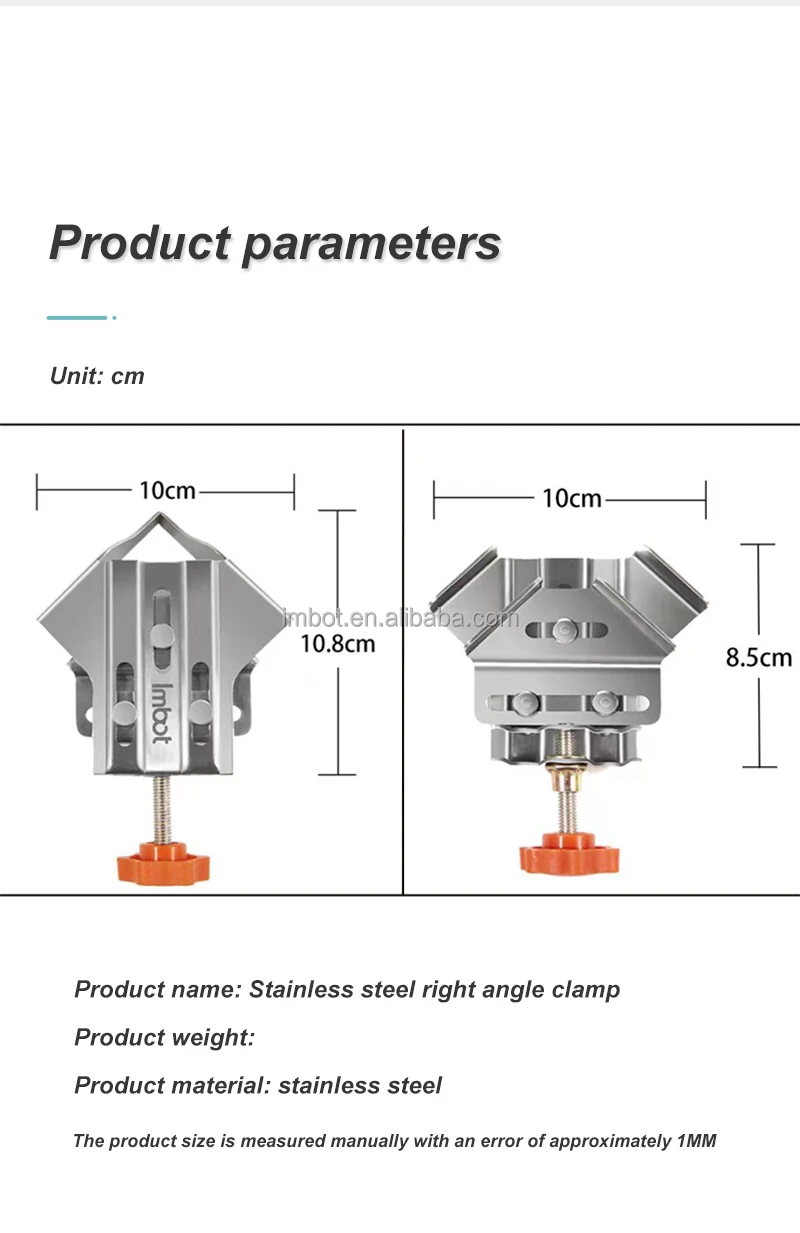 Imbot Woodworking Tools Right Angle Fixing Clip Corner Tools Clamp