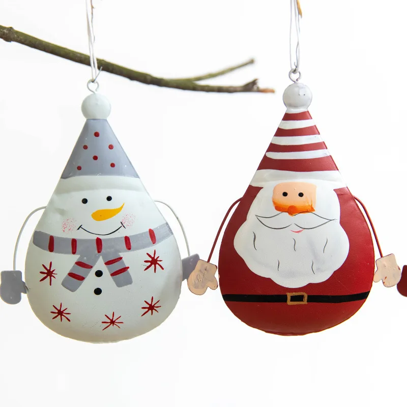 Cute Santa Claus Snowman Tree Christmas