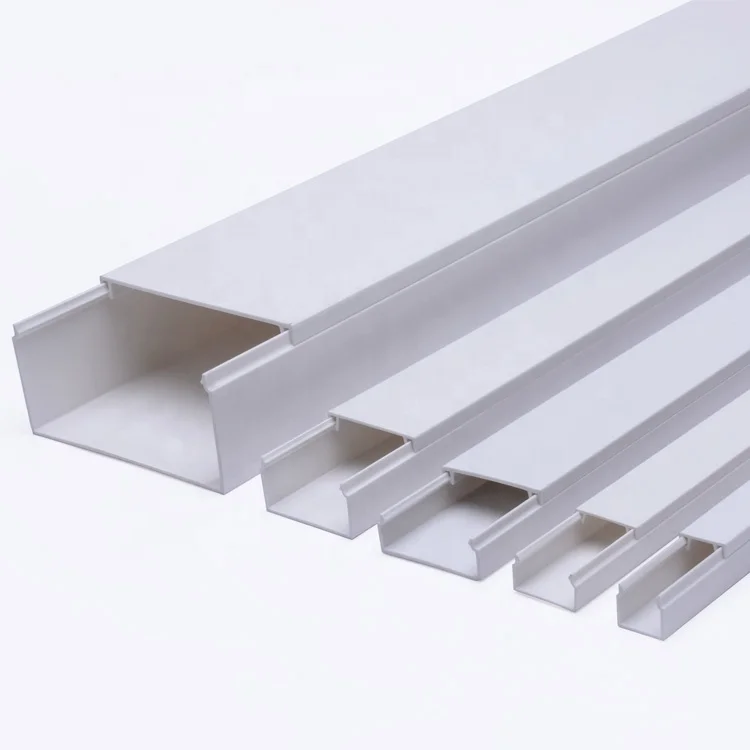 FSCAT Cable Trunking High Quality China Manufacturer Durable Electric Pvc Wire Cable Trunking Cable Tidy