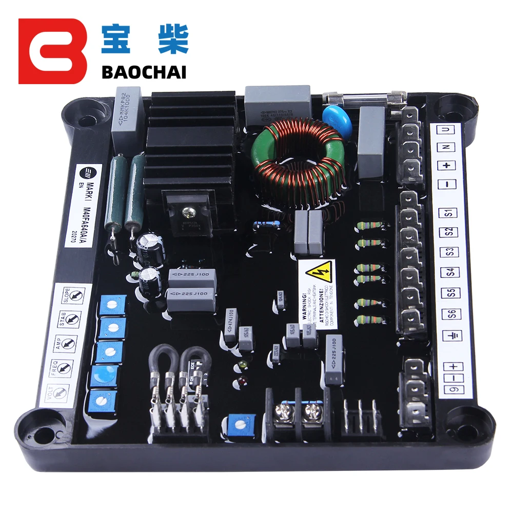 Ac Avr M40fa640a Marki Brushless Silent Diesel Generator Automatic ...