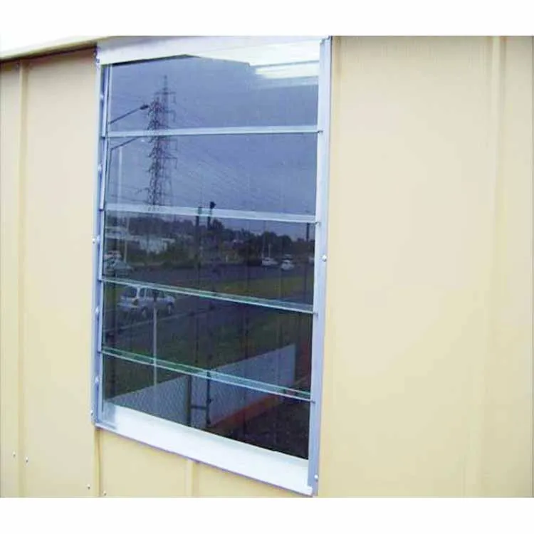 Free air Flow Aluminium Shutter Glass Louvre Price of Glass Louver Window Glass and Window Shutters Burglar Proof Louver Window