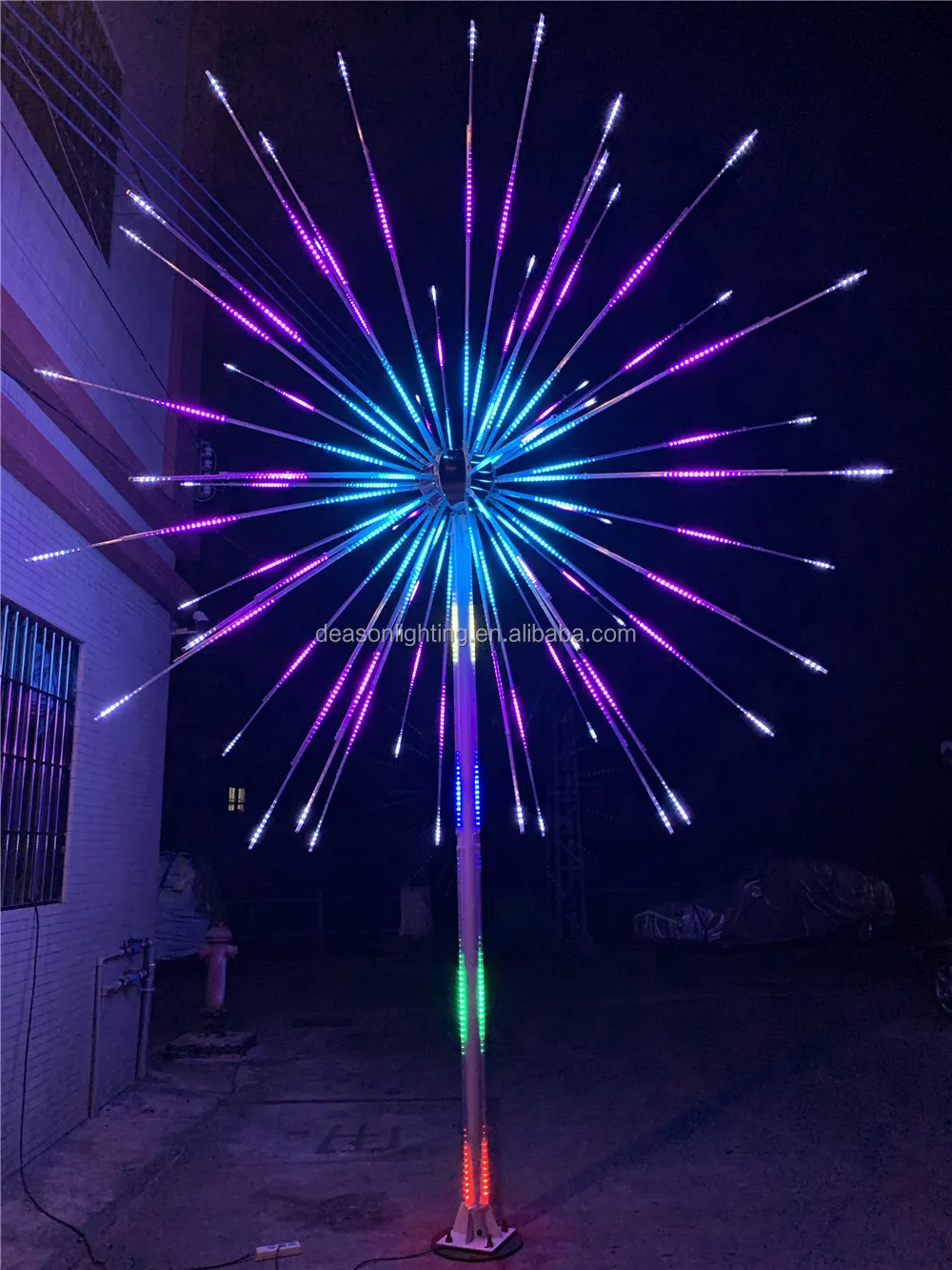 Outdoor LED Firework Lights for Christmas | Multi-Color Decorative Tree ...