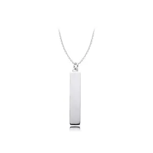 Keiyue 2026 Customizable Large Wholesale 925 Silver Pendant Necklace with Zircon Simple Customizable Lettering