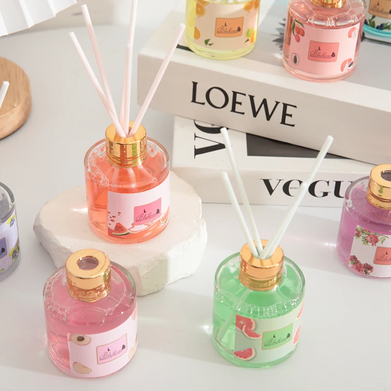 New Home Fragrance Fruit Scent Bathroom Car Home Decor Air Fresheners  With Essential Oil and Sticks