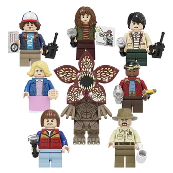 2024 Newest Stranger Thing Series Mini Figures Building Blocks Demogorgon Dustin Cartoon Kids Educational Small Bricks Toy