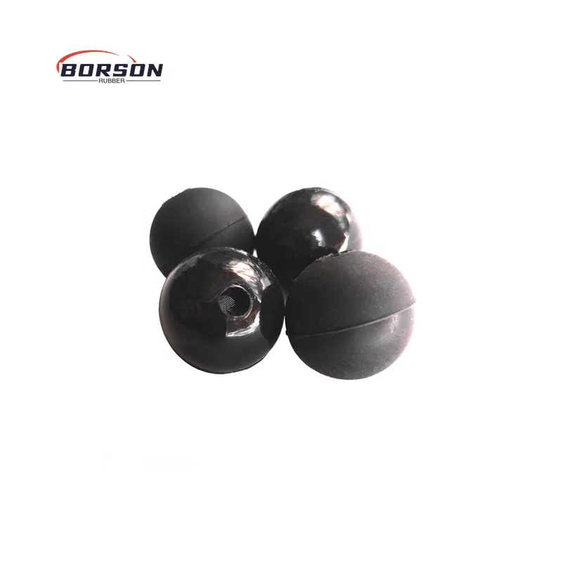 25 mm Customized  Rubber Ball with Hole Silicone Drum Mallet/beater Balls Customize NBR Epdm 30MM Natural Balls With Half Hole