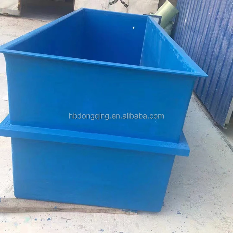 Square Fish Pond Frp Aquaculture Container for Commercial Fish Culture System Frp Incubation Pool Fishpond Fiber Glass Fish Pond