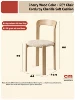 Color madera de cerezo - cojín de asiento tapizado