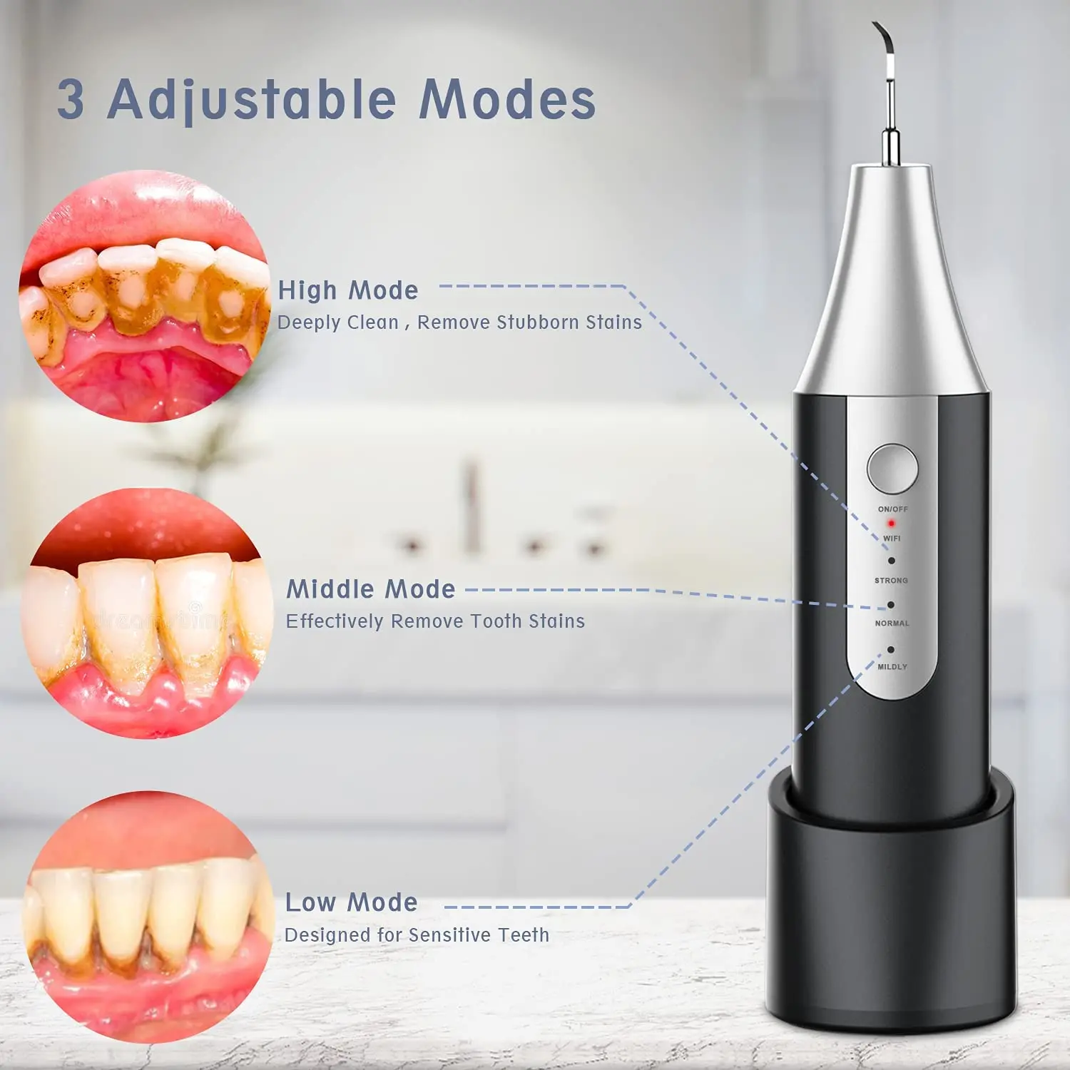 High Frequency Vibrating Electric Ultrasonic Stain Tartar Calculus 3