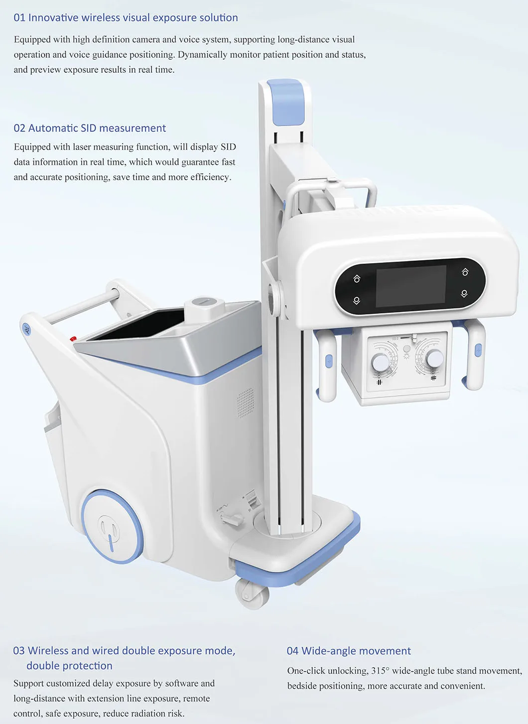 Best Price Radiography Department Medical Diagnostic Equipment X Ray Equipment Digital Mobile X-ray System factory