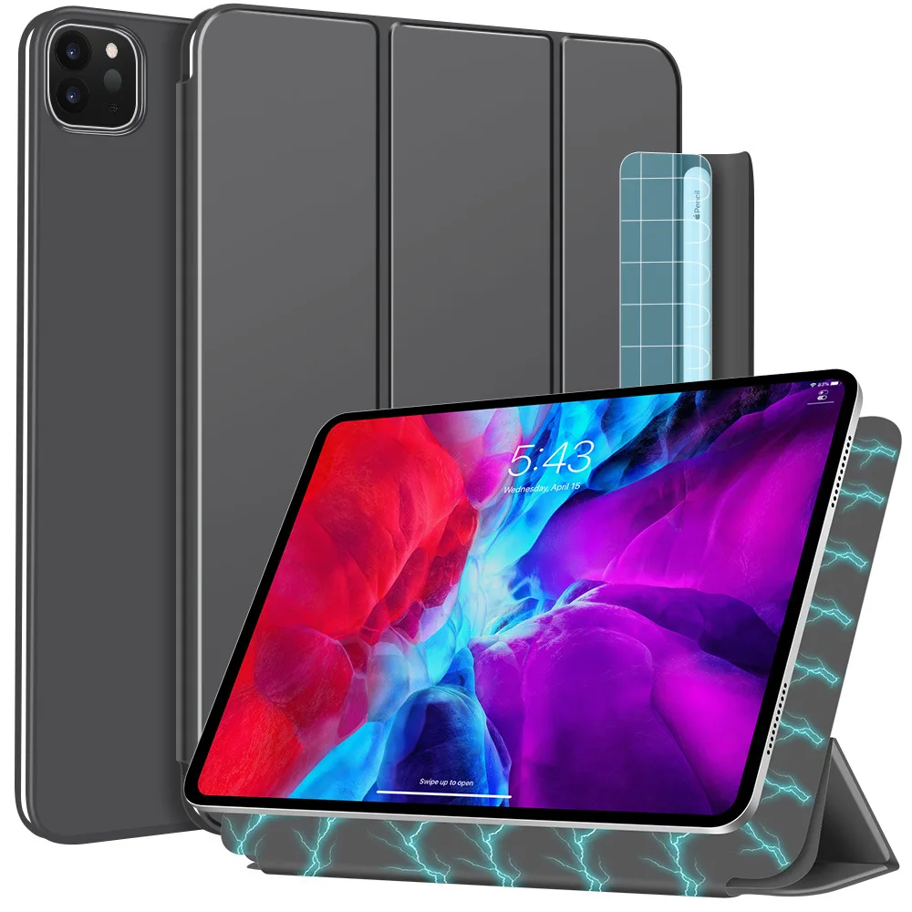 Funda Inteligente de Cuero PU con Función de Suspensión/Activación Automática para Tableta iPad A16 11 Pulgadas Generación 2025 y iPad 10.9'' Soporte Inteligente