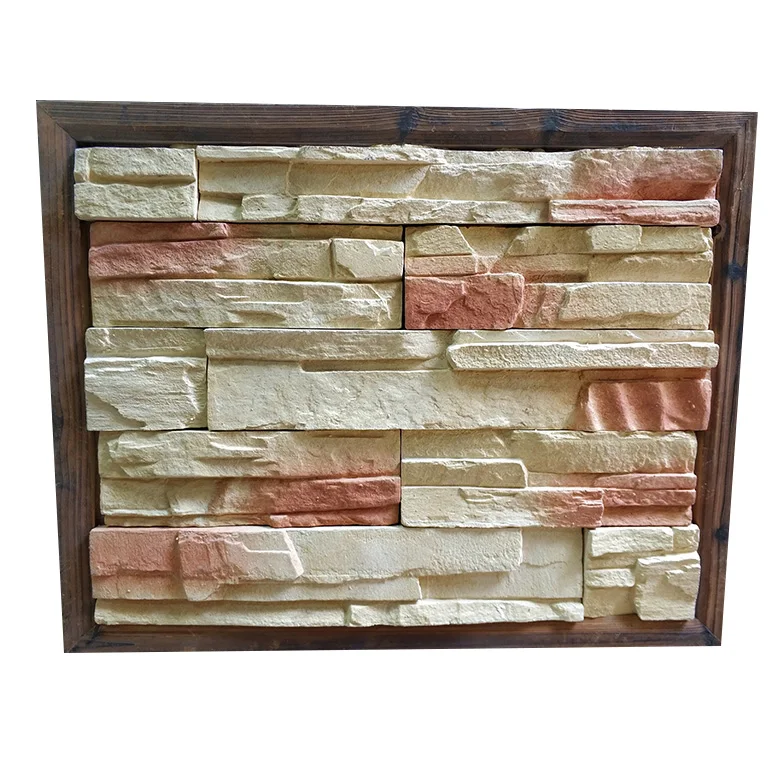 Heat Resistant Lightweight Manufactured Limestone Design Faux Cement Mold Artificial Stone Wall Panel