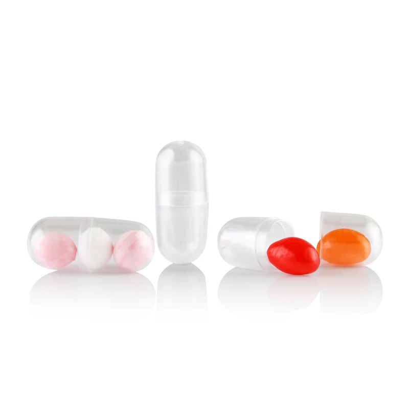 1ml 2ml 3ml Food Grade Round Small Plastic Shrink Pill Capsule Bottle with Aluminum Cap