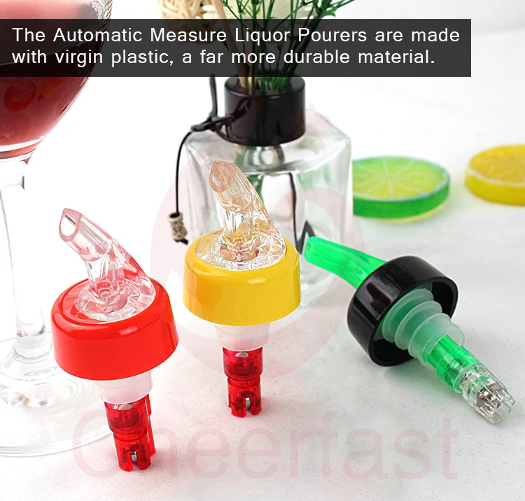 Sample Order Support Alcohol And Liquor Plastic Bottle Pour Spouts