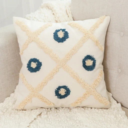 white boho throw