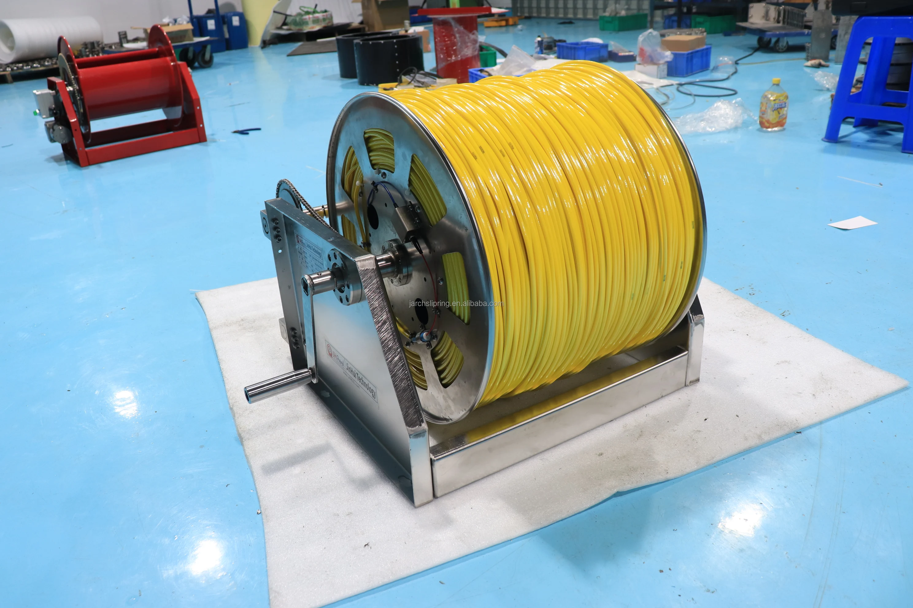 Tether Drum Rov Customize ROV Tether Power Coil Drum: Automatic Reel Cable Spooling ...