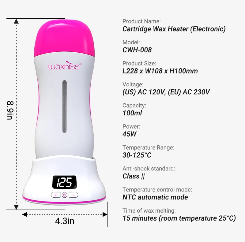 2022 Latest Exclusive Design Electric Roll On Wax Heater Cartridge Wax