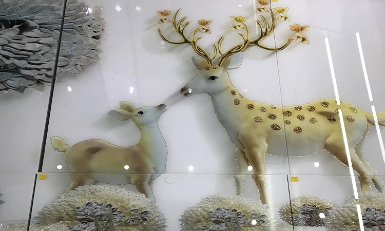 3d Effect Animal Printing Ceramic Floor Tiles for Bathroom High Gloss Full Polished New Bathroom Designs 3d Tile