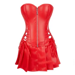 knee length dresses for ladies Corset Dress Drag Morticia (Red)  The Drag Queen Closet