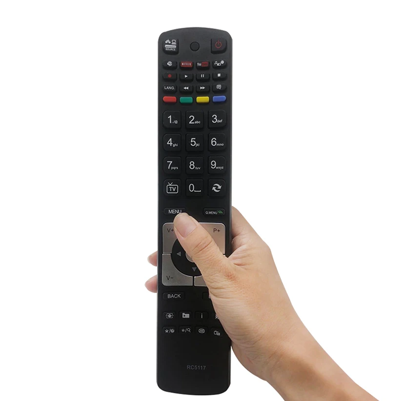 Replacement Remote Control RC5117 for All Hitachi Techwood LUXOR Technika Digihome Alba Telefunken Polaroid FINLUX Bush Smart TV