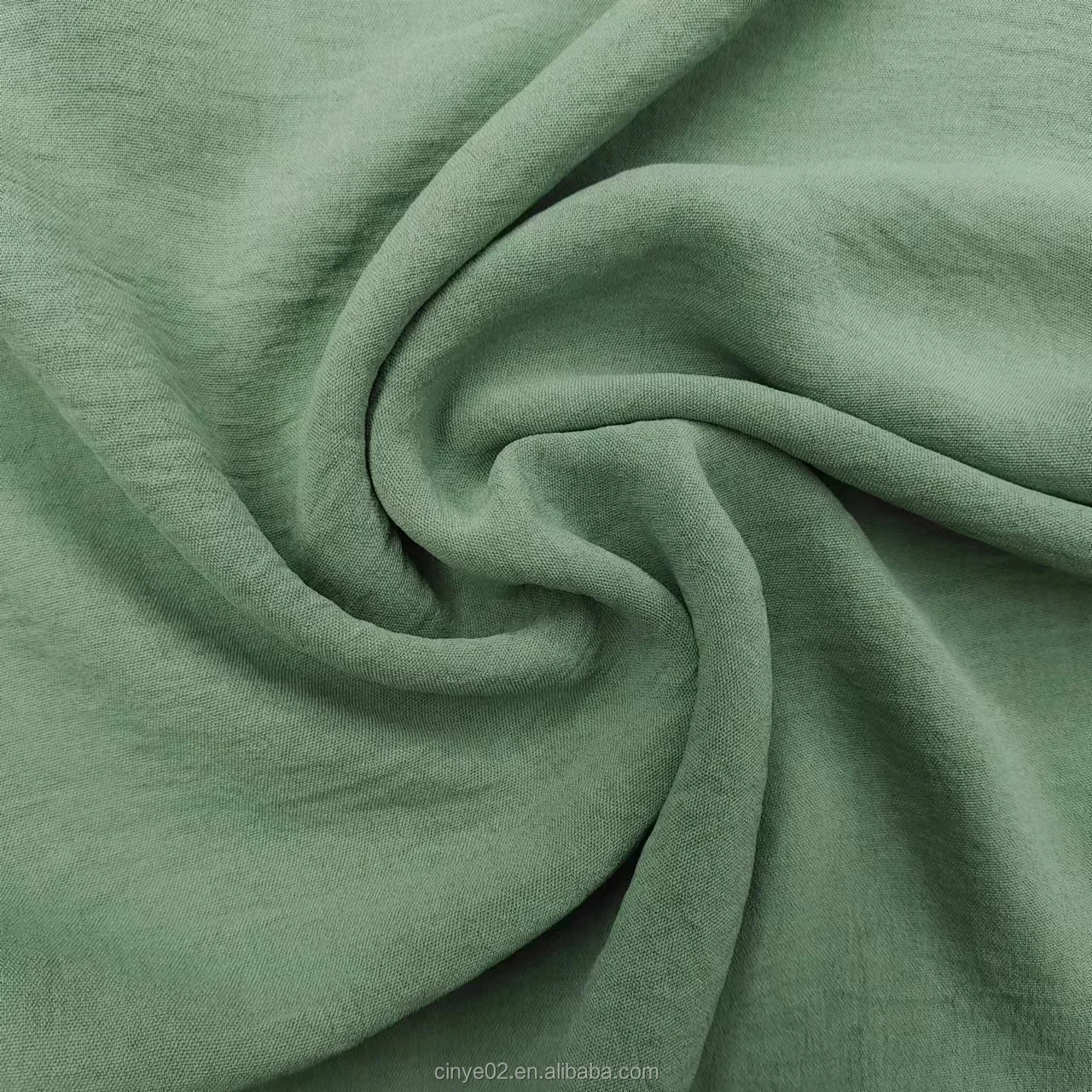 Textile Station Poly Satin Bridal Fabric - 2 Meters, Silky Crepe Back, 58" Wide - Multicolor