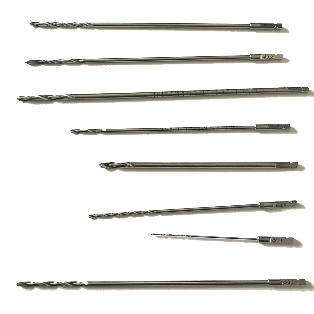 Orthopedic Surgical Stainless Steel Drill Bits Hot Sale Medical Cranial Product for Veterinary AO Quick Coupling