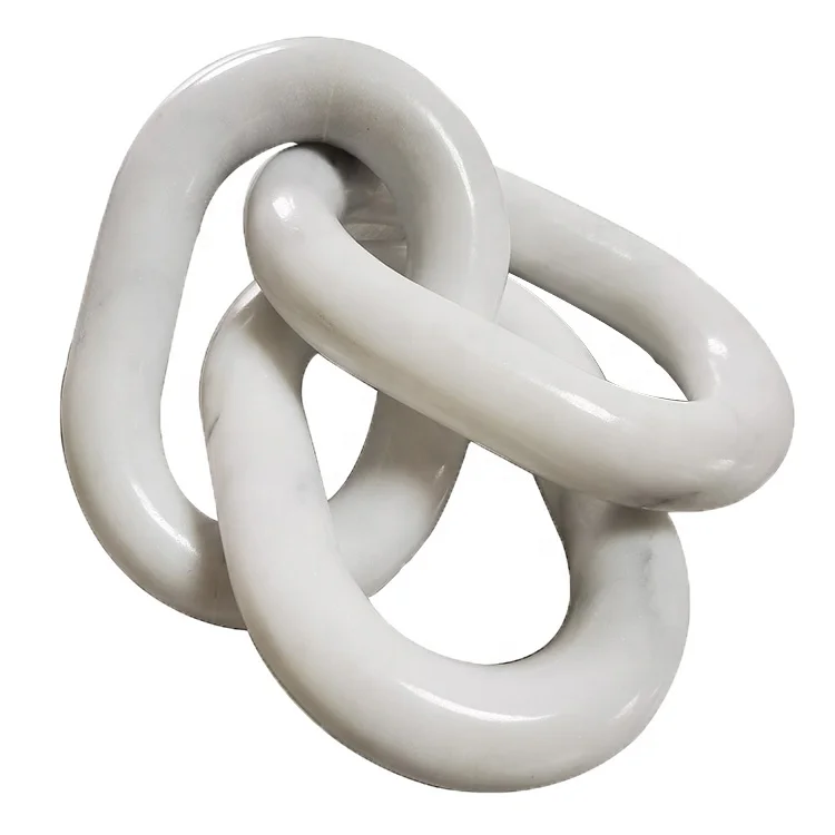 Home Decor White Marble Link Chain