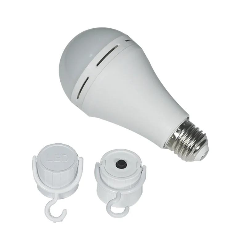 High efficiency emergency light portable 7w 9w 12w 15w rechargeable electric bulb