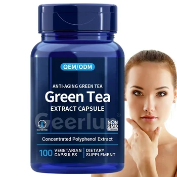 Vegan Supplements Concentrated Polyphenol Pills Promote Natural Metabolism Green Tea Extract Capsules