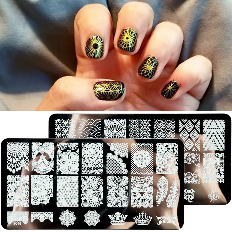 Private Label 10pcs/set Nail Art Stamping Plates Stamp Template Geometric  Printing Diy Design Stencil Style Nail Art Plate - Buy Flower Nail Stamping  Plates Leaf Stamp,Nail Printing Diy Design,Nail Art Stamping Set