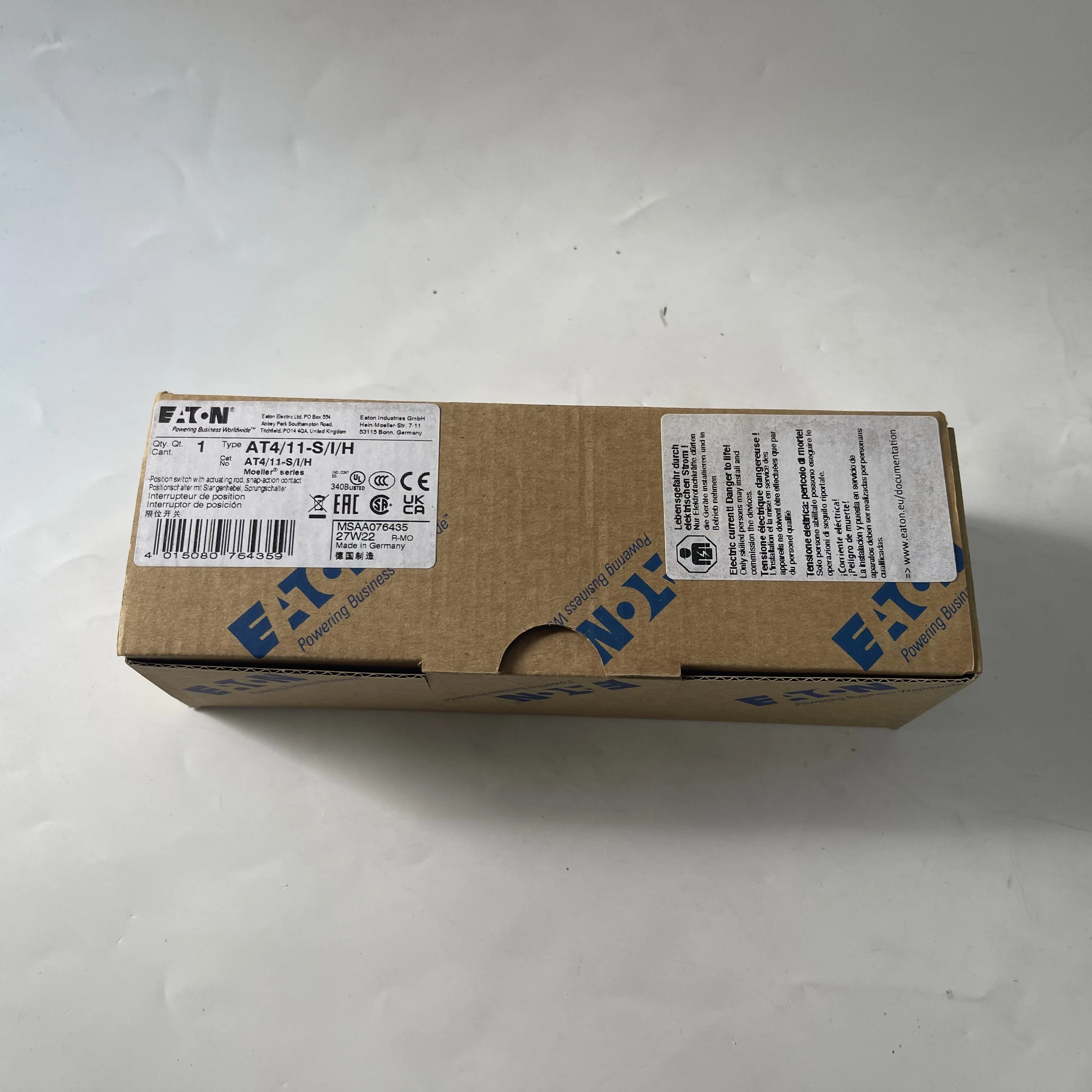 EATON Auxiliary Contact Block AT4/11-S/I/H