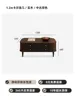 Tavolino da caffè Carl 12m - legno massello - doppio colore stile medievale
