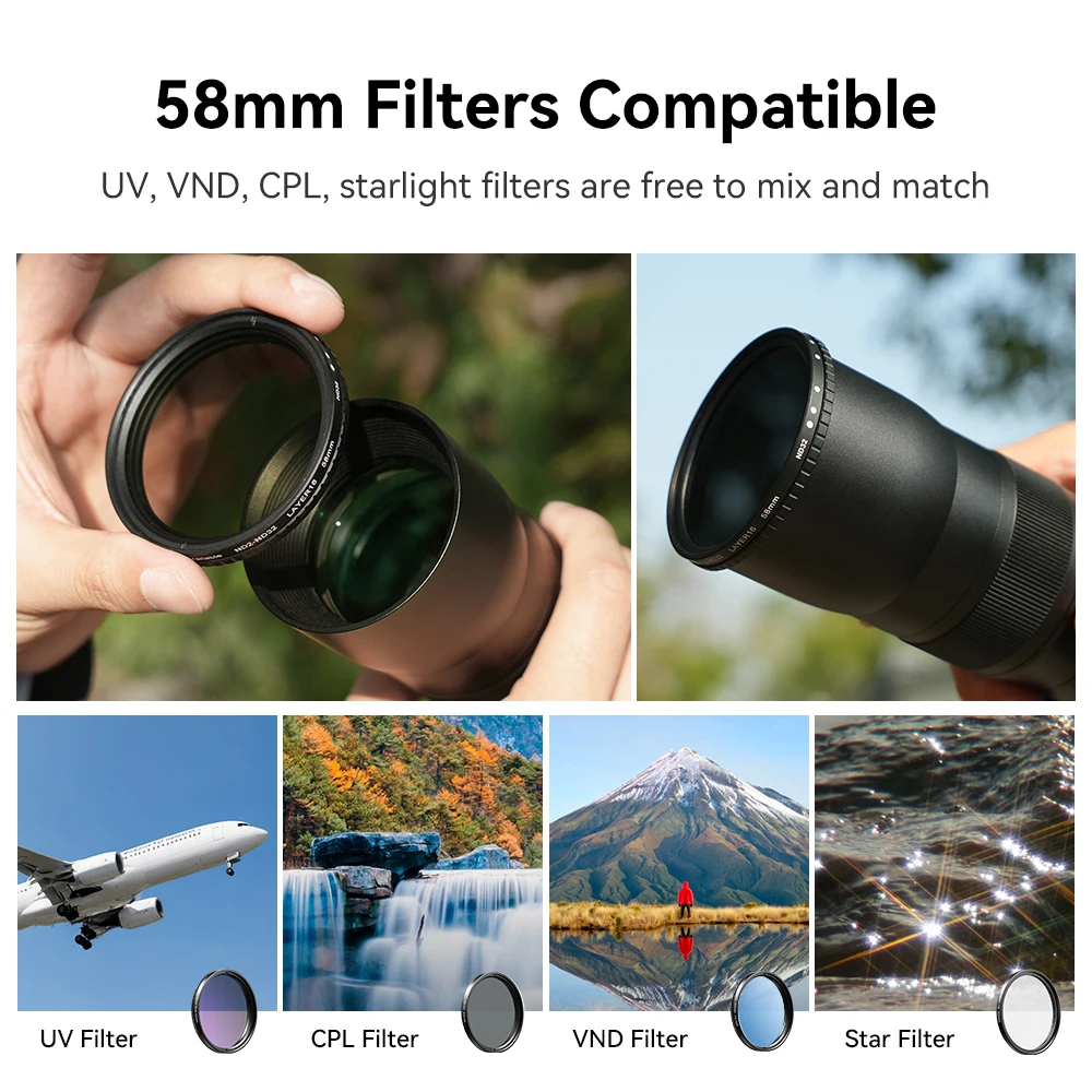 APEXEL 20-60X Zoom Telephoto Lens - Perfect for Wildlife Photography