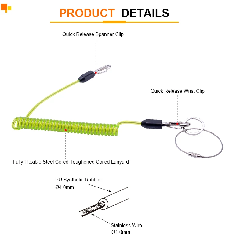 diving retractable lanyard