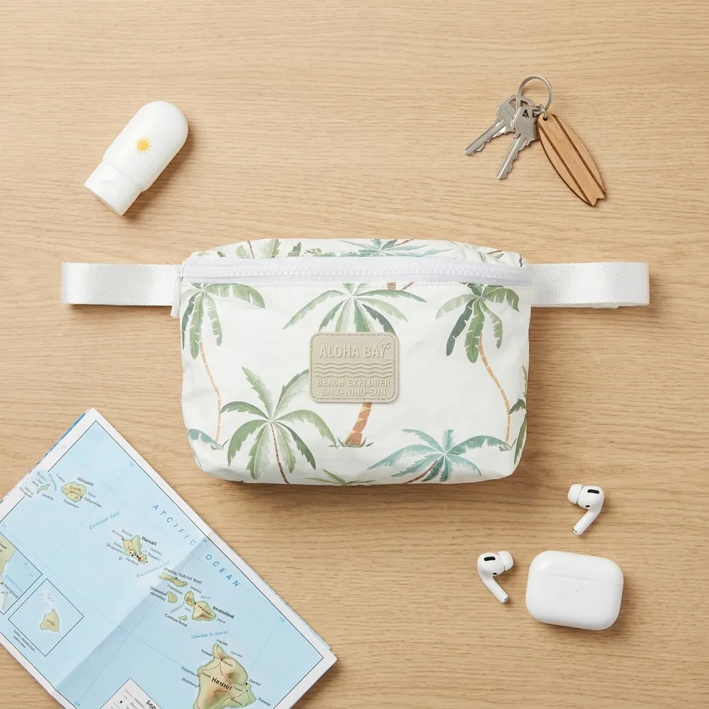 Eco Friendly Fashion Girl Sport Outdoor Crossbody Hip Splash Proof Fanny Pack Tyvek Waist Bag