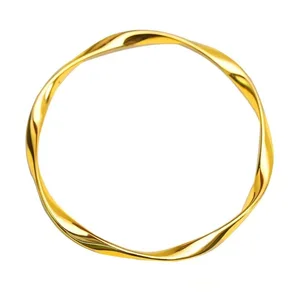 Wholesale Women's Sand Gold 18K Plated Trendy Ancient Fashionable Irregular Wedding Bracelet Gift