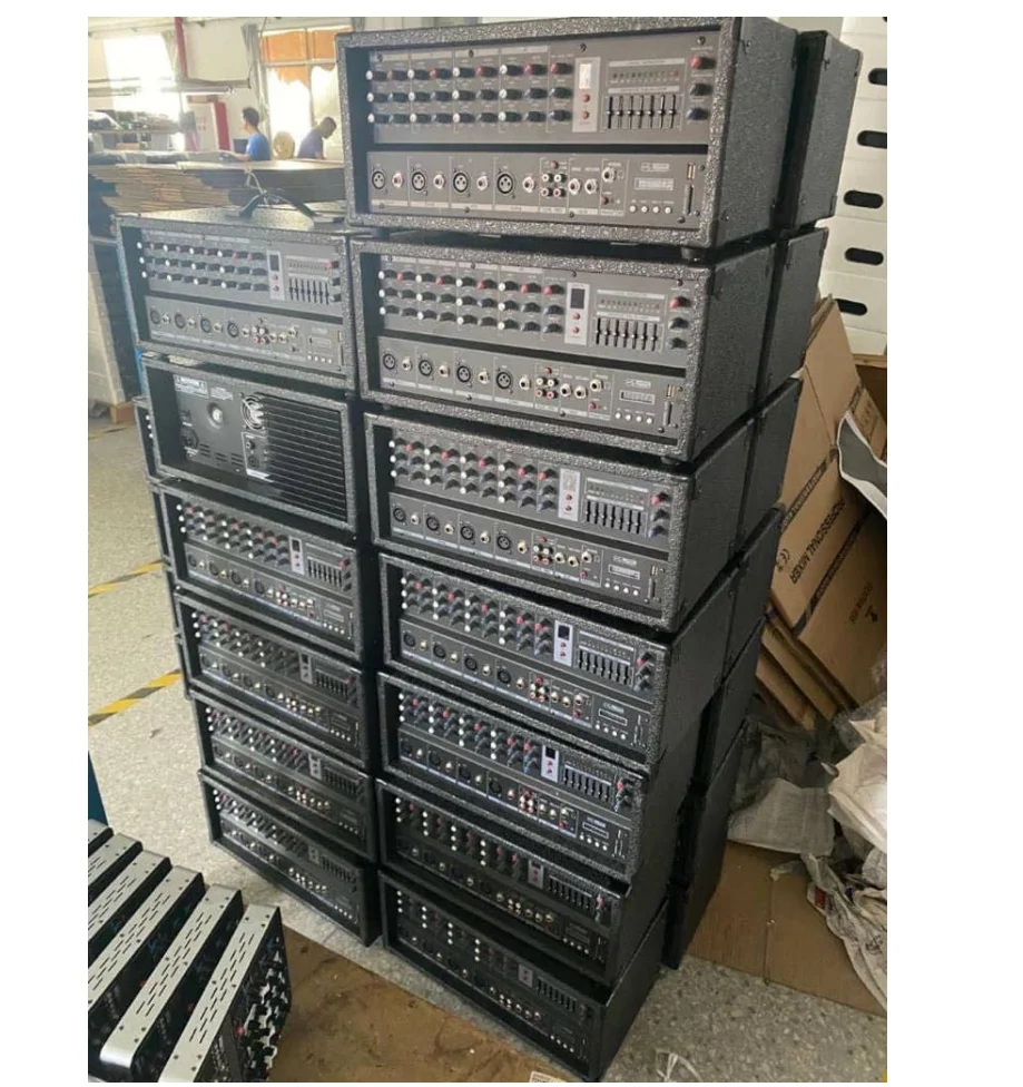 4 Channel Mixer Console Professional Box Mixer Powered Mixer With Case