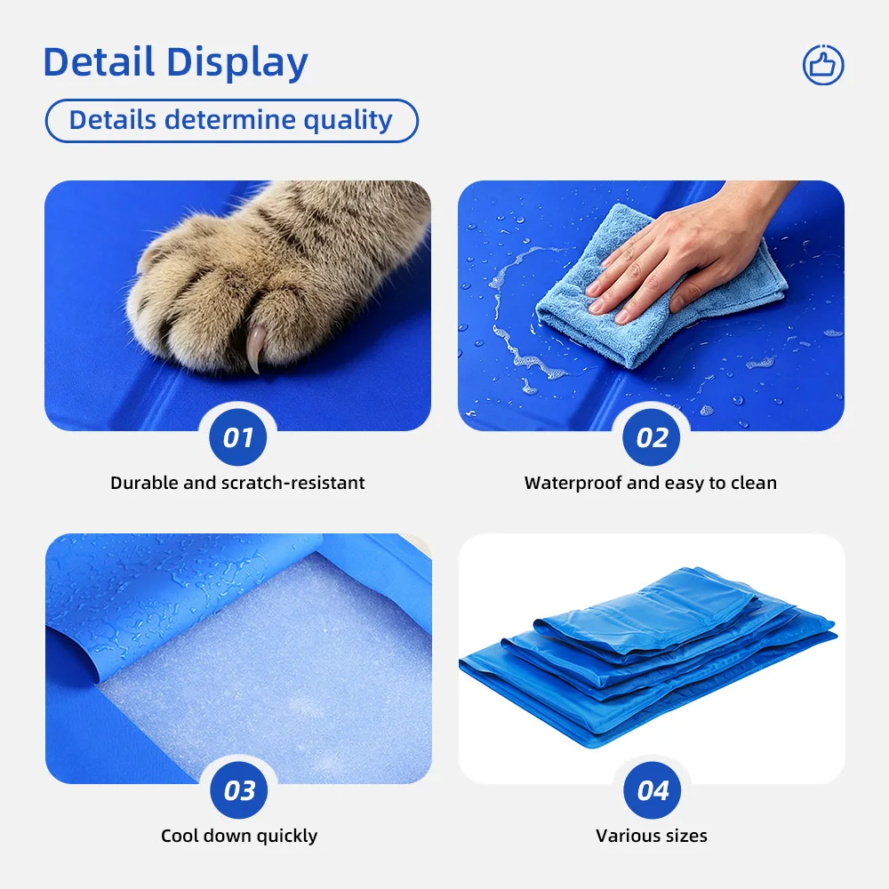 Professional Manufacture Summer Waterproof Self-cooling Gel Pet Dog Co - product detail 4