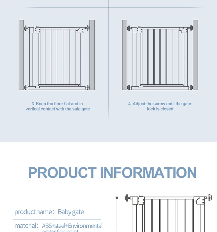Hot Selling Easy Operate Quick Install Wholesale Retractable Baby Safety Gate Playpen